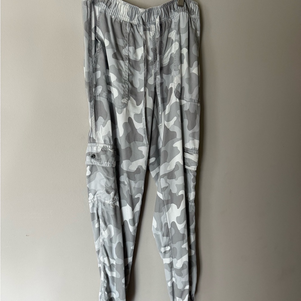 Gray Camouflage Cargo Pants